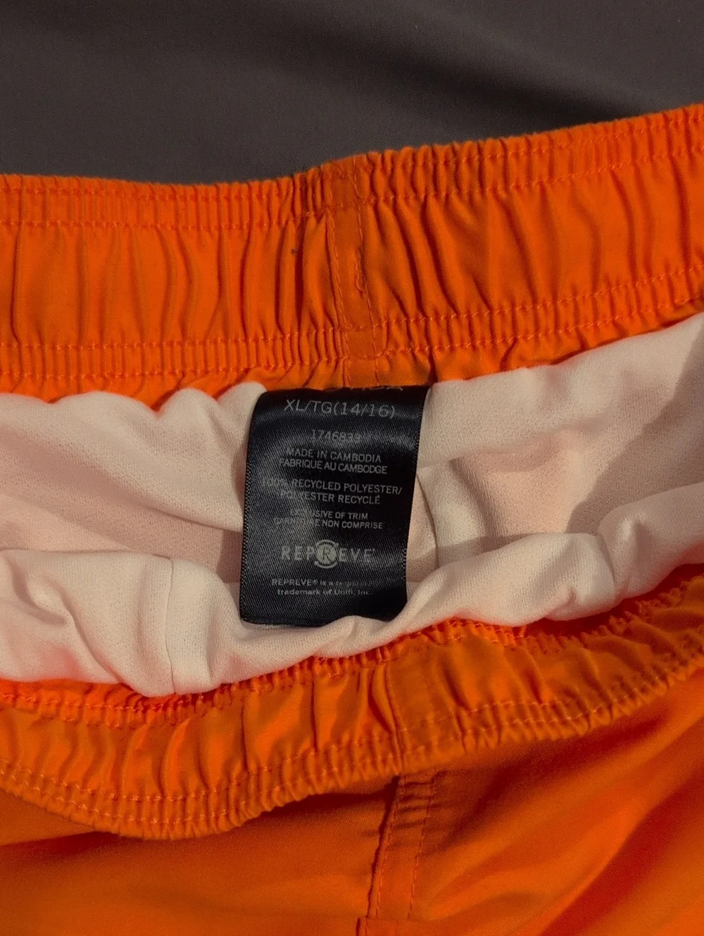Nautica Bright Orange Boy's Swim/Hybrid Shorts